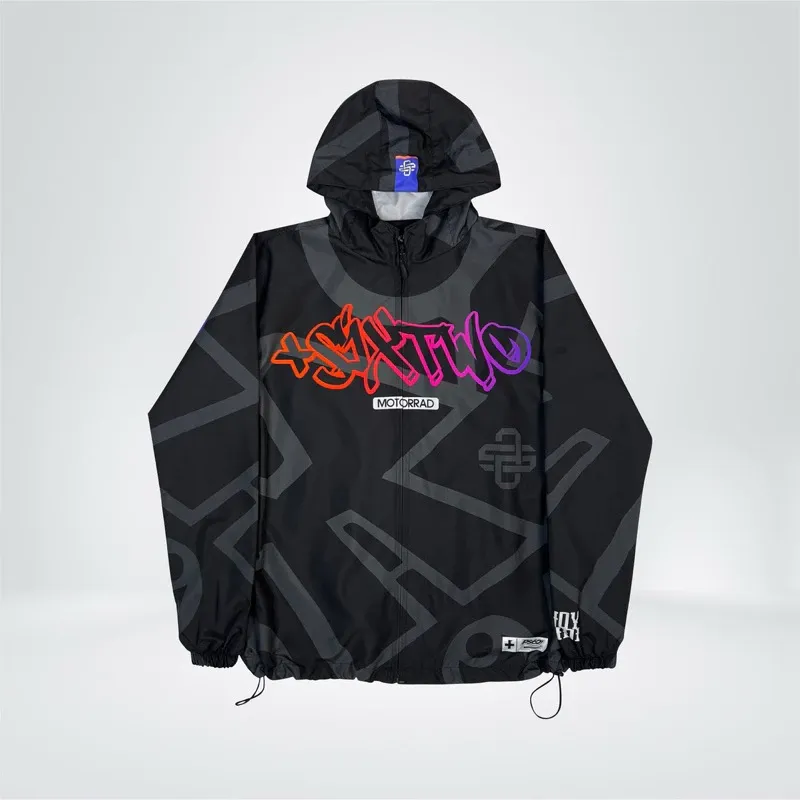 Ps62 Jaket Parasut Graffmord Unisex Windproof